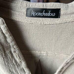 Moonshadow Neutral Ribbed Top — Taupe made in Canada